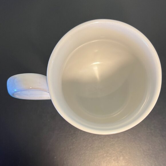 Jumbo Glossy Drip Glaze Ceramic Mug in Hues of Blue, Gray, Mauve Pink & White - Picture 8 of 10